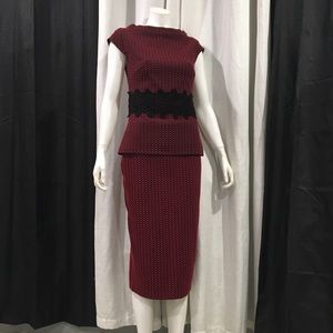 Red and black checkertop and skirt